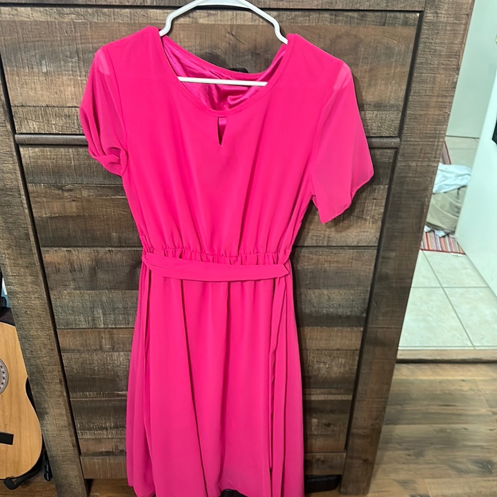Hot pink SHEIN dress